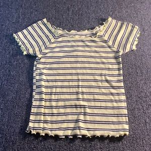 yellow and black striped shirt